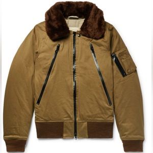 MONITALY B-15 BOMBER JACKET IN TAN